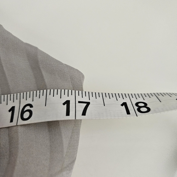 Calvin Klein Gray Multi Floral Pleated Chain Halter Sz 6 - Picture 6 of 10